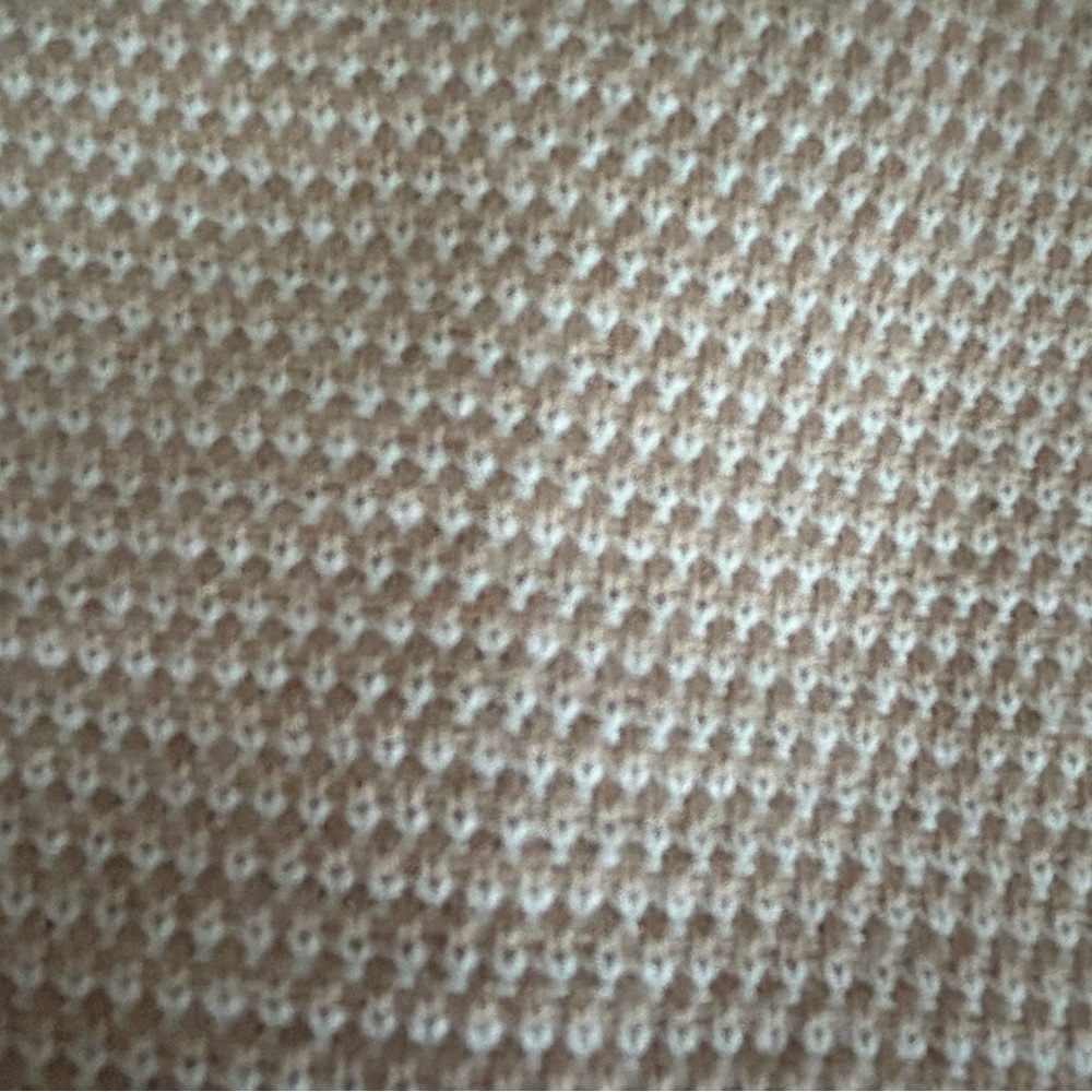 Varley Maceo Textured Knit Mock Neck Drawstring Pullover Sweatshirt Beige Size S - Picture 9 of 16
